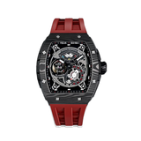TSAR BOMBA Automatic Watch with Kinetic Energy Display and Carbon Fiber Design - TB8210CF