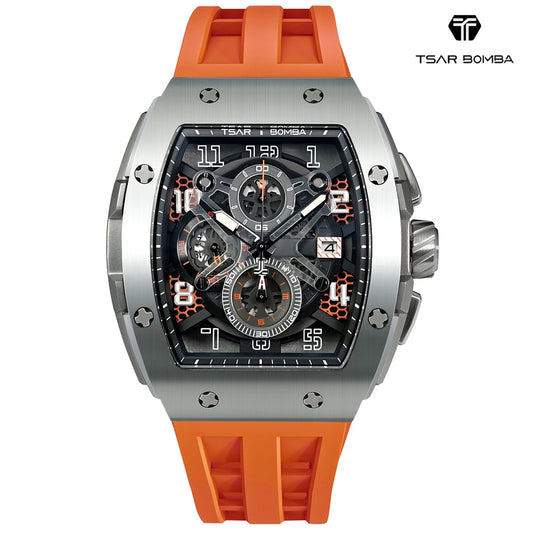 TSAR BOMBA Quartz Durable Water-Resistant Watch - TB8211Q