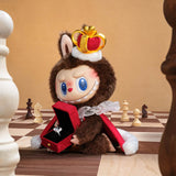 POP MART Labubu Let’s Checkmate King Doll – 14.57" Vinyl Plush Figure with Crown, Cloak & Ring Box for Collectors & Gift Display, 100% Genuine