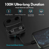 Mpow M30 Plus Wireless Earbuds Bluetooth 5.0 Earphones True Wireless 100-Hour Playtime IPX8 Waterproof TWS Earpieces USB-C Charging