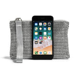 Women's rhinestone wristlet bag: vintage glamour for phones and wallets