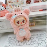 Mini Plush Doll's Animal Clothes Outfit Accessories Cute Capybara Elephant Duck Hoodie 17cm Labubu 10cm Idol Dolls DIY Clothing