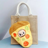 Labubu Doll To-Go Bag & Bedding Set – 17cm Plush Doll Accessories with Crossbody Carry Bags & Sleeping Bed for DIY Travel Play