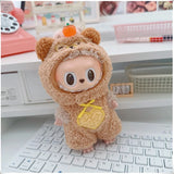 Mini Plush Doll's Animal Clothes Outfit Accessories Cute Capybara Elephant Duck Hoodie 17cm Labubu 10cm Idol Dolls DIY Clothing