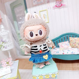 Adorable Doll Clothes Set for 17cm Labubu – Plush Outfit, Suit, Jumpsuit & Dress Accessories