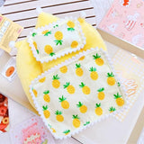 Labubu Doll To-Go Bag & Bedding Set – 17cm Plush Doll Accessories with Crossbody Carry Bags & Sleeping Bed for DIY Travel Play