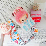 Labubu Doll To-Go Bag & Bedding Set – 17cm Plush Doll Accessories with Crossbody Carry Bags & Sleeping Bed for DIY Travel Play