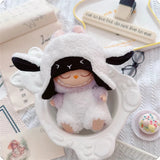 Mini Plush Doll's Animal Clothes Outfit Accessories Cute Capybara Elephant Duck Hoodie 17cm Labubu 10cm Idol Dolls DIY Clothing