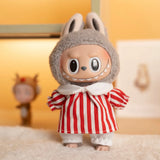 Labubu Idol Doll Shirt & Shorts Set – 17cm Plush Doll Clothes Two-Piece Outfit for DIY Styling, Play, and Gift Accessories