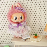 Adorable Doll Clothes Set for 17cm Labubu – Plush Outfit, Suit, Jumpsuit & Dress Accessories
