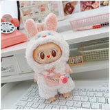 Mini Plush Doll's Animal Clothes Outfit Accessories Cute Capybara Elephant Duck Hoodie 17cm Labubu 10cm Idol Dolls DIY Clothing