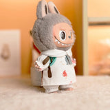 Labubu Idol Doll Shirt & Shorts Set – 17cm Plush Doll Clothes Two-Piece Outfit for DIY Styling, Play, and Gift Accessories