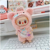Mini Plush Doll's Animal Clothes Outfit Accessories Cute Capybara Elephant Duck Hoodie 17cm Labubu 10cm Idol Dolls DIY Clothing