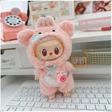 Mini Plush Doll's Animal Clothes Outfit Accessories Cute Capybara Elephant Duck Hoodie 17cm Labubu 10cm Idol Dolls DIY Clothing