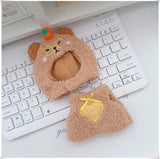 Mini Plush Doll's Animal Clothes Outfit Accessories Cute Capybara Elephant Duck Hoodie 17cm Labubu 10cm Idol Dolls DIY Clothing