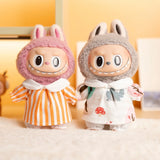 Labubu Idol Doll Shirt & Shorts Set – 17cm Plush Doll Clothes Two-Piece Outfit for DIY Styling, Play, and Gift Accessories