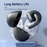 Oneodio OpenRock Pro Bluetooth 5.2 Earphones – Open-Ear Wireless Headphones with Air Conduction and Bass Sound | TWS with 4 Microphone ENC