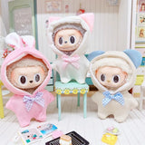 Adorable Doll Clothes Set for 17cm Labubu – Plush Outfit, Suit, Jumpsuit & Dress Accessories