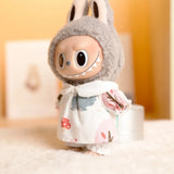 Labubu Idol Doll Shirt & Shorts Set – 17cm Plush Doll Clothes Two-Piece Outfit for DIY Styling, Play, and Gift Accessories