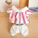 Labubu Idol Doll Shirt & Shorts Set – 17cm Plush Doll Clothes Two-Piece Outfit for DIY Styling, Play, and Gift Accessories