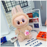 Mini Plush Doll's Animal Clothes Outfit Accessories Cute Capybara Elephant Duck Hoodie 17cm Labubu 10cm Idol Dolls DIY Clothing