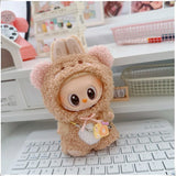Mini Plush Doll's Animal Clothes Outfit Accessories Cute Capybara Elephant Duck Hoodie 17cm Labubu 10cm Idol Dolls DIY Clothing