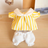 Labubu Idol Doll Shirt & Shorts Set – 17cm Plush Doll Clothes Two-Piece Outfit for DIY Styling, Play, and Gift Accessories