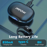 Mpow T68 Wireless Earbuds with Enhanced Bass Bluetooth 5.3 TWS In-Ear Earphones LED Display Water-Resistant