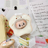 Labubu Doll To-Go Bag & Bedding Set – 17cm Plush Doll Accessories with Crossbody Carry Bags & Sleeping Bed for DIY Travel Play