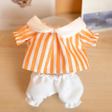 Labubu Idol Doll Shirt & Shorts Set – 17cm Plush Doll Clothes Two-Piece Outfit for DIY Styling, Play, and Gift Accessories