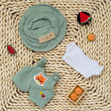 Labubu Doll Animal Overalls Fashion Set – Cute White Shirt, Hat & Outfit Accessories for 17cm Plush Dolls