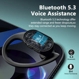 Mpow T68 Wireless Earbuds with Enhanced Bass Bluetooth 5.3 TWS In-Ear Earphones LED Display Water-Resistant