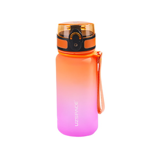 Portable 350ml Sport Water Bottle with Time Marker for Girl Kids: Leakproof, Eco-friendly No Smell Tritan Plastic, BPA Free
