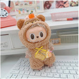Mini Plush Doll's Animal Clothes Outfit Accessories Cute Capybara Elephant Duck Hoodie 17cm Labubu 10cm Idol Dolls DIY Clothing