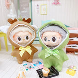 Adorable Doll Clothes Set for 17cm Labubu – Plush Outfit, Suit, Jumpsuit & Dress Accessories