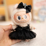 Labubu Idol Dolls Dark Devil Sling Dress – Cute Mini Plush Doll Clothes for Xmas & Party Outfit Collection Accessories