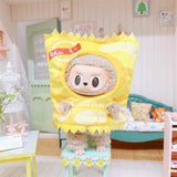 Labubu Doll To-Go Bag & Bedding Set – 17cm Plush Doll Accessories with Crossbody Carry Bags & Sleeping Bed for DIY Travel Play