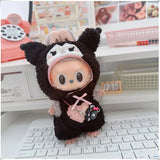 Mini Plush Doll's Animal Clothes Outfit Accessories Cute Capybara Elephant Duck Hoodie 17cm Labubu 10cm Idol Dolls DIY Clothing