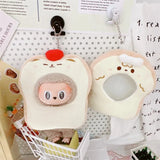 Labubu Doll To-Go Bag & Bedding Set – 17cm Plush Doll Accessories with Crossbody Carry Bags & Sleeping Bed for DIY Travel Play