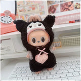 Mini Plush Doll's Animal Clothes Outfit Accessories Cute Capybara Elephant Duck Hoodie 17cm Labubu 10cm Idol Dolls DIY Clothing