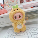 Mini Plush Doll's Animal Clothes Outfit Accessories Cute Capybara Elephant Duck Hoodie 17cm Labubu 10cm Idol Dolls DIY Clothing