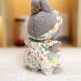 Labubu Doll Fruit Outfit Set – 17cm Plush Clothes with Cherry or Pineapple Print Three-Piece Set for Stylish Doll Dress-Up