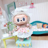 Adorable Doll Clothes Set for 17cm Labubu – Plush Outfit, Suit, Jumpsuit & Dress Accessories