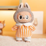 Labubu Idol Doll Shirt & Shorts Set – 17cm Plush Doll Clothes Two-Piece Outfit for DIY Styling, Play, and Gift Accessories