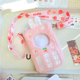 Labubu Doll To-Go Bag & Bedding Set – 17cm Plush Doll Accessories with Crossbody Carry Bags & Sleeping Bed for DIY Travel Play