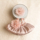 Labubu Doll Suspender Dress Set – 4 Color Options Outfit for 17cm Plush Dolls with Animal-Inspired Design & Dress-Up Accessories