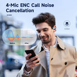 Oneodio OpenRock Pro Bluetooth 5.2 Earphones – Open-Ear Wireless Headphones with Air Conduction and Bass Sound | TWS with 4 Microphone ENC