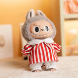 Labubu Idol Doll Shirt & Shorts Set – 17cm Plush Doll Clothes Two-Piece Outfit for DIY Styling, Play, and Gift Accessories