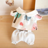 Labubu Idol Doll Shirt & Shorts Set – 17cm Plush Doll Clothes Two-Piece Outfit for DIY Styling, Play, and Gift Accessories