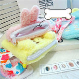 Labubu Doll To-Go Bag & Bedding Set – 17cm Plush Doll Accessories with Crossbody Carry Bags & Sleeping Bed for DIY Travel Play